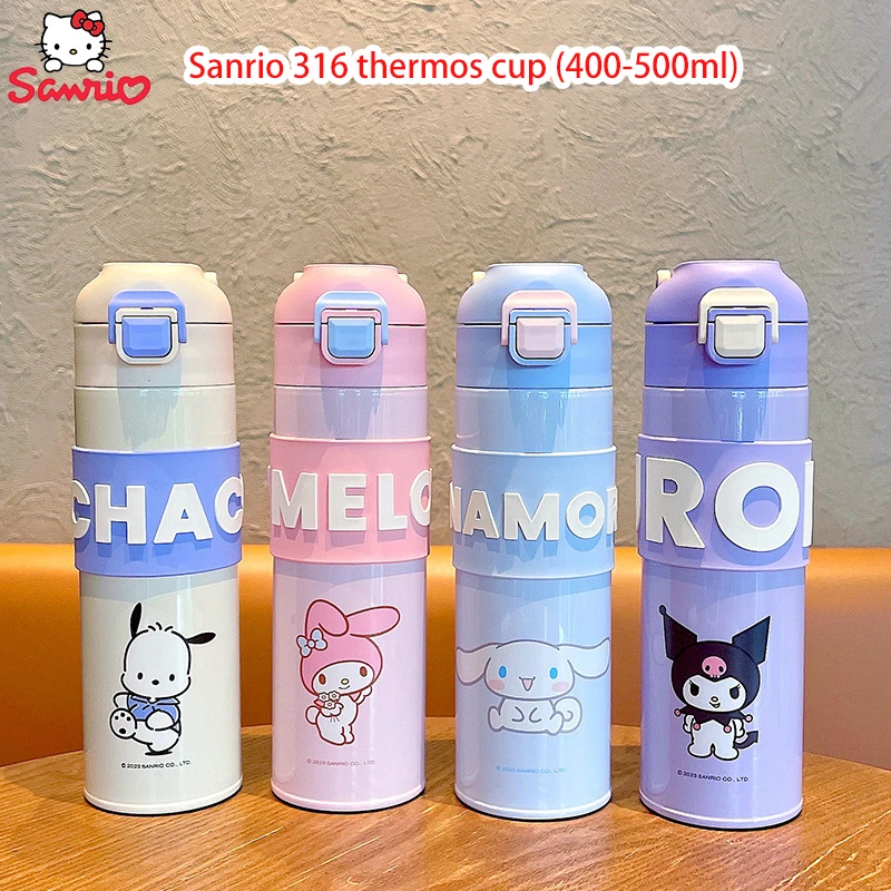 400/500Ml Sanrio Kuromi Water Cup Pochacco 316 Stainless Steel High Capacity - £19.85 GBP+