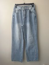 Shein Baggy Wide Leg Women's Size Small Light Wash Blue Denim Jeans - $12.86