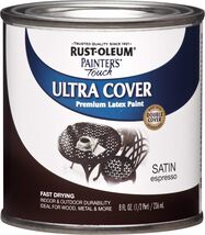 Rust-Oleum 272584/242054 Ultra Cover Premium Latex Paint, Satin, Espress... - $19.99