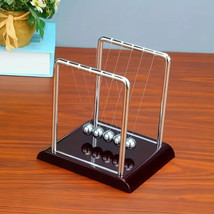Newton&#39;s Cradle Steel Balance Small Pendulum Balls Physic Science Desk Toy Decor - £14.05 GBP