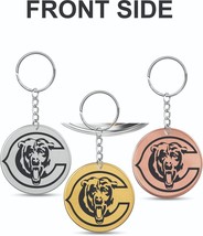 BEARS, NFL , CHICAGO , US COIN,GOLD,SILVER KEYCHAIN - £11.98 GBP