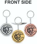 BEARS, NFL , CHICAGO , US COIN,GOLD,SILVER KEYCHAIN - £11.70 GBP
