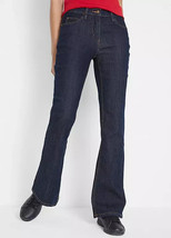 John Baner Blu Scuro Bootcut Jeans Stretch UK 18 Taglie Forti (fm46-6) - $24.53