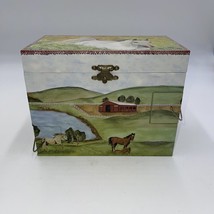 Enchantmints Hideaway Horse Music Jewelry Box With 4 Side Drawers/Spinning Horse - £19.80 GBP