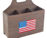 NEW Americana Serving Collection Wooden Patriotic Flag Flatware Utensil ... - £10.35 GBP