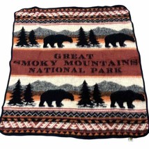 Great Smoky Mountains National Park Throw Blanket 54x50 Souvenir Gift Co... - £38.07 GBP