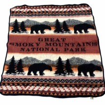 Great Smoky Mountains National Park Throw Blanket 54x50 Souvenir Gift Co... - £37.23 GBP