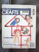 VTG McCalls 9582 Soft Sculpture Doll Clothes 12 &amp; 16&quot; Cabbage Patch Kids Pattern - £7.58 GBP