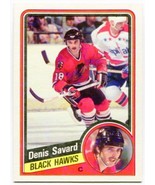 1984/85 Topps Denis Savard Card #35 Chicago Black Hawks - £1.02 GBP