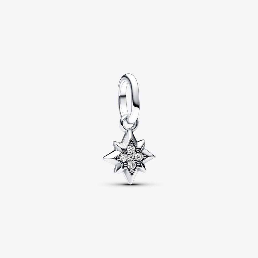 925 Sterling Silver ME Star Mini Dangle with Clear Zirconia - 793370C01