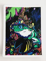 Abstract Sticker of Frog with Different Elements Square Decal Cool Embellishment - £1.81 GBP