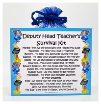 Deputy Head Teacher&#39;s Survival Kit - Fun, Novelty Gift &amp; Card / Secret Santa - £6.48 GBP