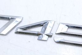 02-05 BMW 745I 745LI REAR TRUNK LID CHROME BADGE EMBLEM LETTERING Q5908 image 5