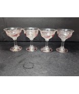 Westmoreland Della Robbia Flashed Champagne Sherbet Glass 5545952 Set Of 4 - $59.74 CAD