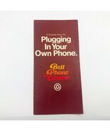 Bell Telephone Brochure &quot;A Simple How-To: Plugging In Your Own Phone&quot; - €10,19 EUR
