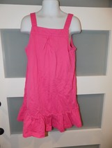 Hanna Andersson Pink Sleeveless Dress W/Ruffle at Bottom Size 110 (5) Gi... - $19.44