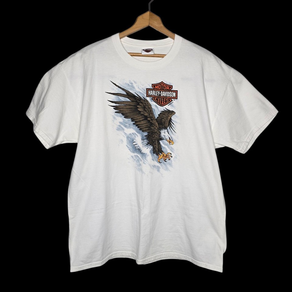 Harley Davidson Eagle Graphic T Shirt - Men&#39;s XL - Kauai HI - £14.89 GBP