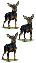 Min Pin Pinscher Small Breed Dog Pet Decal Sticker - Auto Car Truck RV Cup Boat - £5.54 GBP