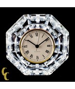 Waterford Crystal Octogon Quartz Mantle Clock Nice! - $1,153.09 MXN