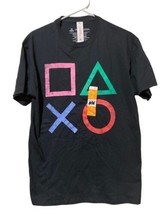 PlayStation - Men&#39;s M, Controller icon Button Graphic T-Shirt, Cotton, B... - £12.45 GBP