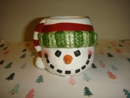 Yankee Candle Snowman Face~Head Tea-Light Holder - £11.38 GBP