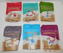 Wendy&#39;s Kids Meal Build Your Creativity Complete set of 6 NIP Rare HTF - £27.06 GBP