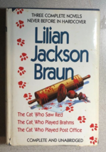 Three Complete Cat Novels Lilian Jackson Braun (1993) Putnam&#39;s Mystery Hardcover - £11.67 GBP