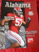 Great Collectible GAME DAY Media Guide ALABAMA Crimson Tide vs. TENNESSE... - £11.60 GBP