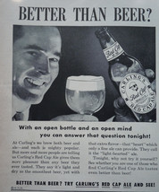 Carling’s Red Cap Ale Better Than Beer? Magazine Print Advertisement 1940 - $3.99
