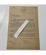 Beaumont Tx 1935 Antique Letter F. W. &amp; D. E. Steinman Architects signed - $56.70