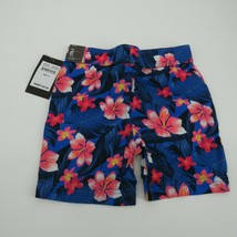 Hurley Little Boy&#39;s Print Shorts Blue Floral Size 4T - $21.78