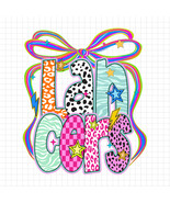 Lancers Mascot Coquette Bow PNG, Funky Leopard Letters PNG, School Spiri... - €2,13 EUR