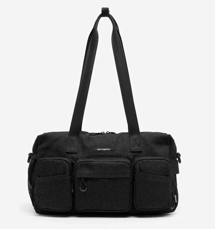 New Balance USA Classic Denim Duffle Bag Sport Casual Lifestyle Black NB... - $118.70