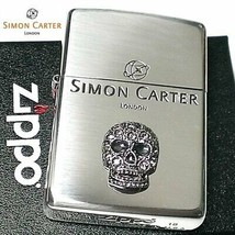 Simon Carter Skull Metal Swarovski ZIPPO MIB Rare - £98.26 GBP