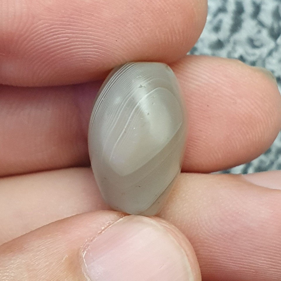 Véritable ancienne amulette Haqeeq en agate yéménite Chung Agate Dzi san... - $61.31