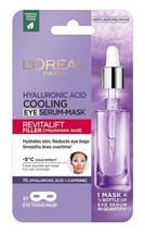 3x L&#39;Oreal Paris Hyaluronic Acid Cooling Eye Serum-Mask Revitalift Filler - £15.46 GBP