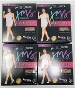 Just My Size Silky Sheer Run Resistant Control Top Nude 93945 New 4 Pair... - $40.56 CAD
