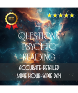 4 Questions Psychic Reading, Love Reading In depth accurate and detailed... - $4.99