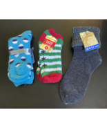 3 lot  warm and snuggly slipper socks size 9 - 11 women - $245.88 MXN