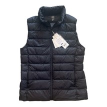 UNIQLO Women’s Ultra Light Down Vest Black Small 2 Zip Pockets Lightweig... - $34.99