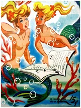 7723.Decorative quality Poster.Interior room design wall art.Mermaids in love - £13.66 GBP+