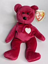 1999 Ty Beanie Baby &quot;Valentina&quot; Retired Bear BB10 - £8.19 GBP