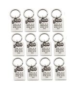 Twelve (12) of Life is a Beautiful Ride with You Motorcycle Keychain - $19.68