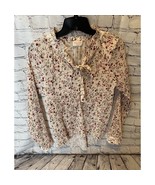 NWOT Hailey &amp; Co Floral Long Sleeve Blouse Shirt Size M - $19.79