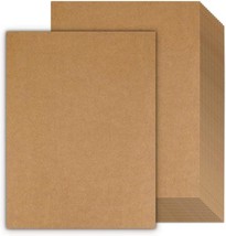 100 Sheets Kraft Paper Brown Cardstock 8.5 X 11, Goefun 80Lb Card, Diy C... - $34.97