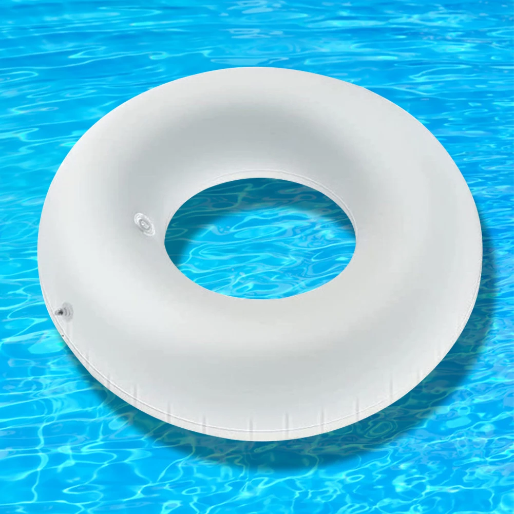 Portable Inflatable Swimming Ring LED Luminous Inflatable Pool Float Lightweight - £16.25 GBP+