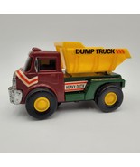 Vintage 1980s Brown Green Yellow Battery Operated Action Toys Dump Truck - $188.30 MXN