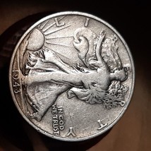½ Half Dollar Walking Liberty Silver Coin 1943 P Mint 50C KM#142 Philadelphia - £12.85 GBP