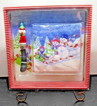 Winter Snowman Cutting Board Spreader Napkin Appetizer Set New In Box - $11.25
