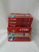 8 LOT New TDK Superior Normal Bias 60 min Audio Cassette (D60)  - £15.51 GBP